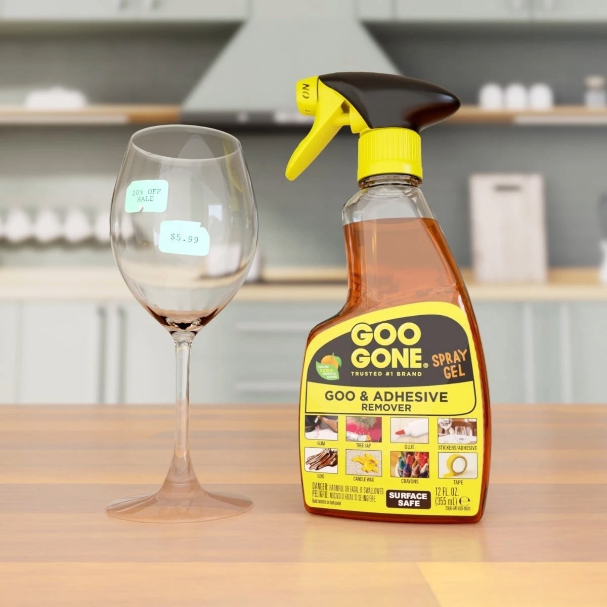 Goo Gone Adhesive Remover PRO POWER Spray Gel 12 oz Remover Cleaner