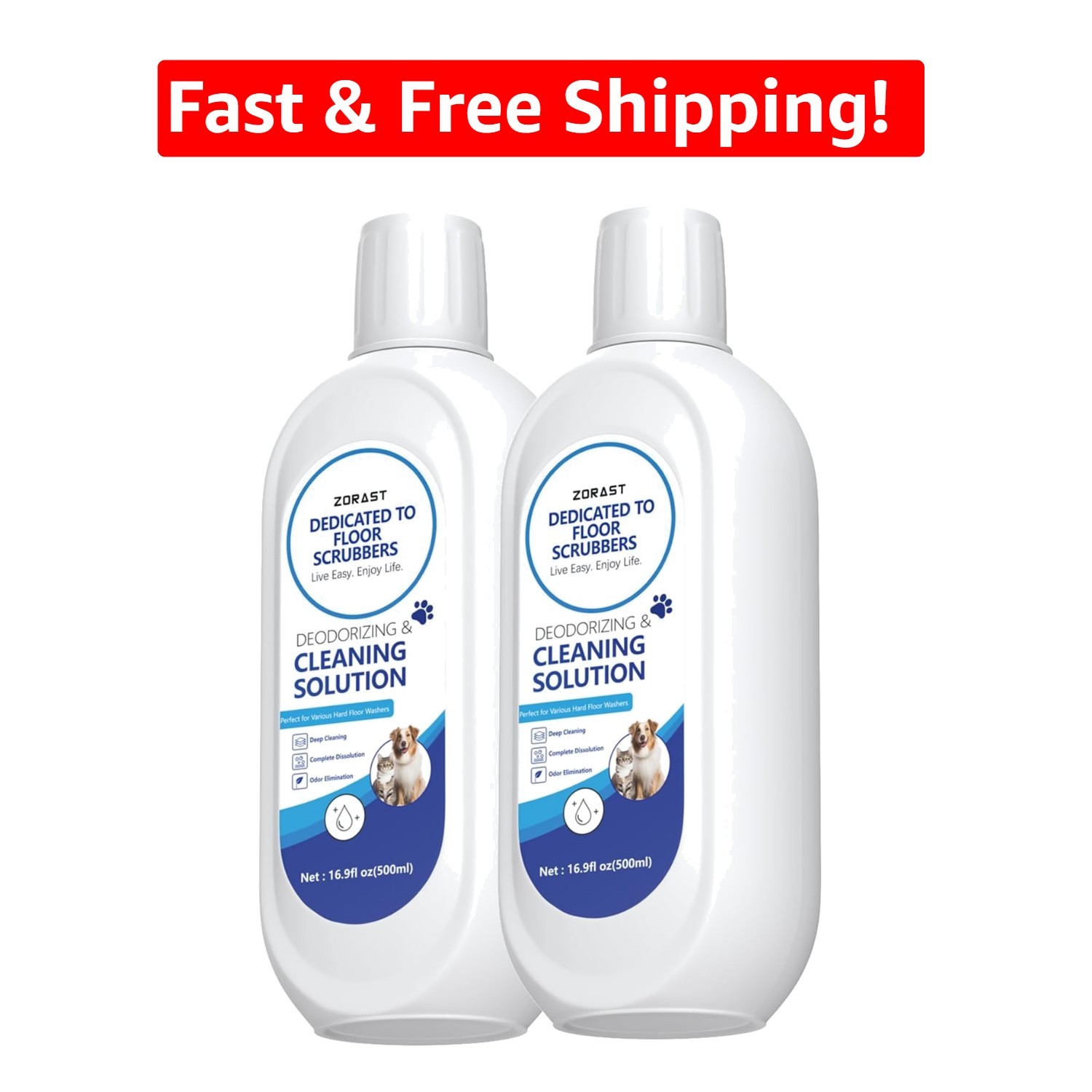 Natural Floor Cleaning Solution, Streak-Free for Hardwood and More, Pack of 2