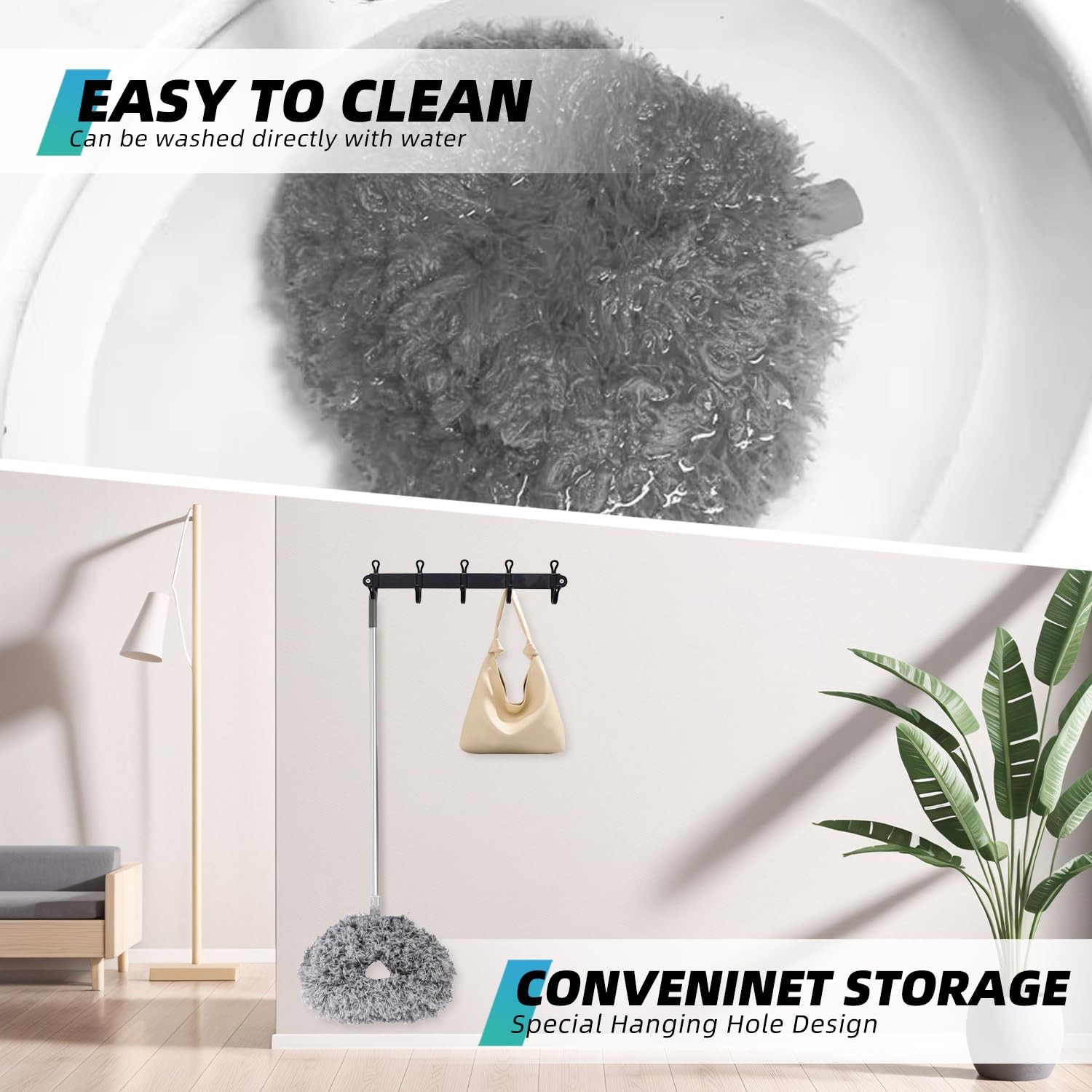 Ceiling Fan Cleaner Duster, 2 Pack Reusable Microfiber Duster with Extension …