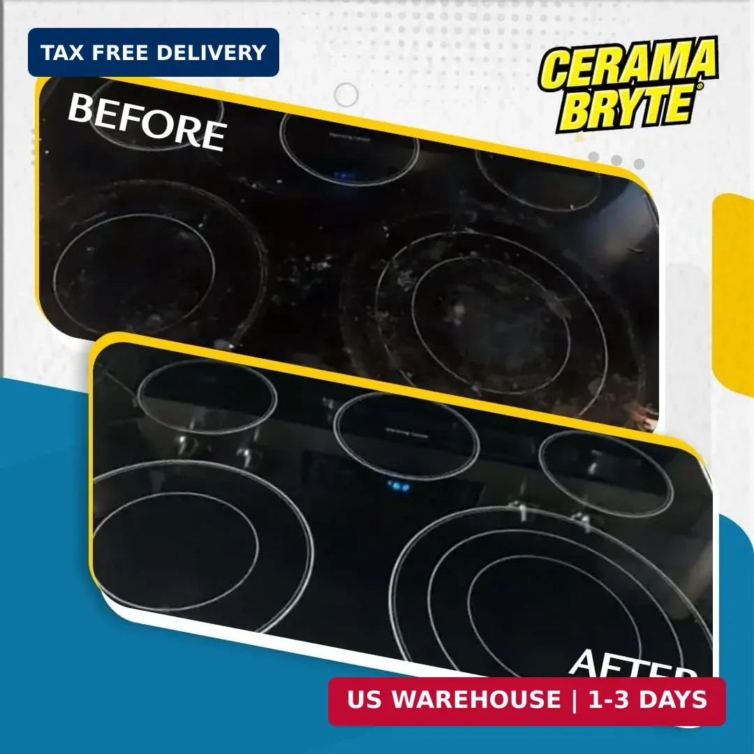 Cerama Bryte Cooktop Scraper & Pad Kit for Glass-Ceramic Surfaces