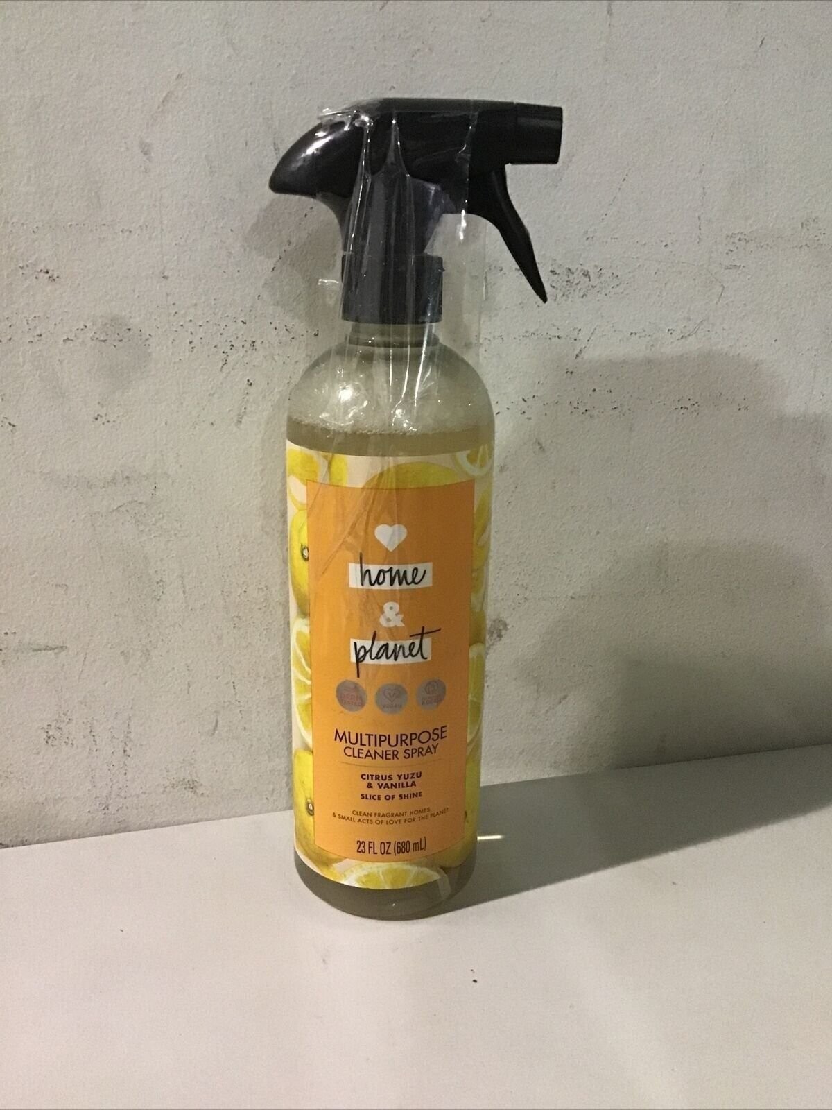 Love Home and Planet Multipurpose Cleaner Spray, Citrus Yuzu & Vanilla, 23 oz