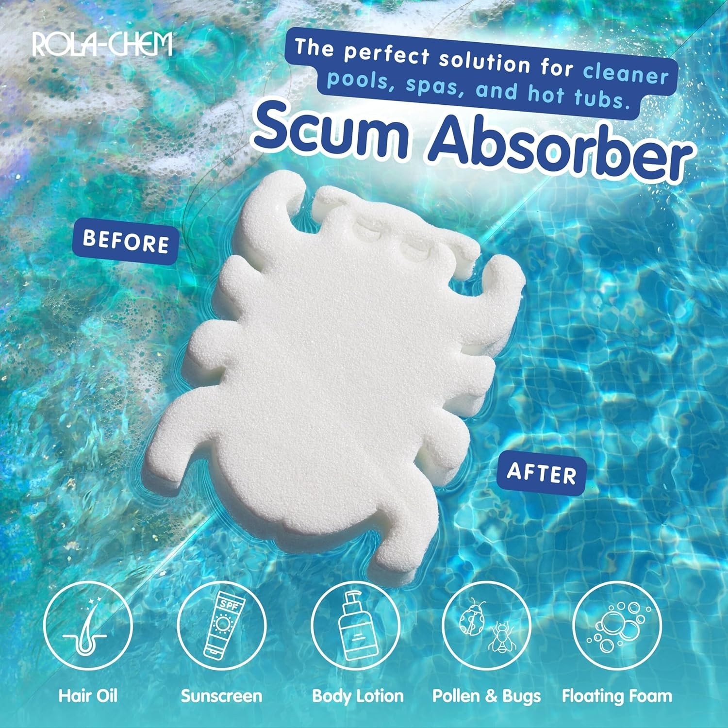 Scumbug 2-Pack: The High-Rated Spa & Pool Oil & Grime Absorber