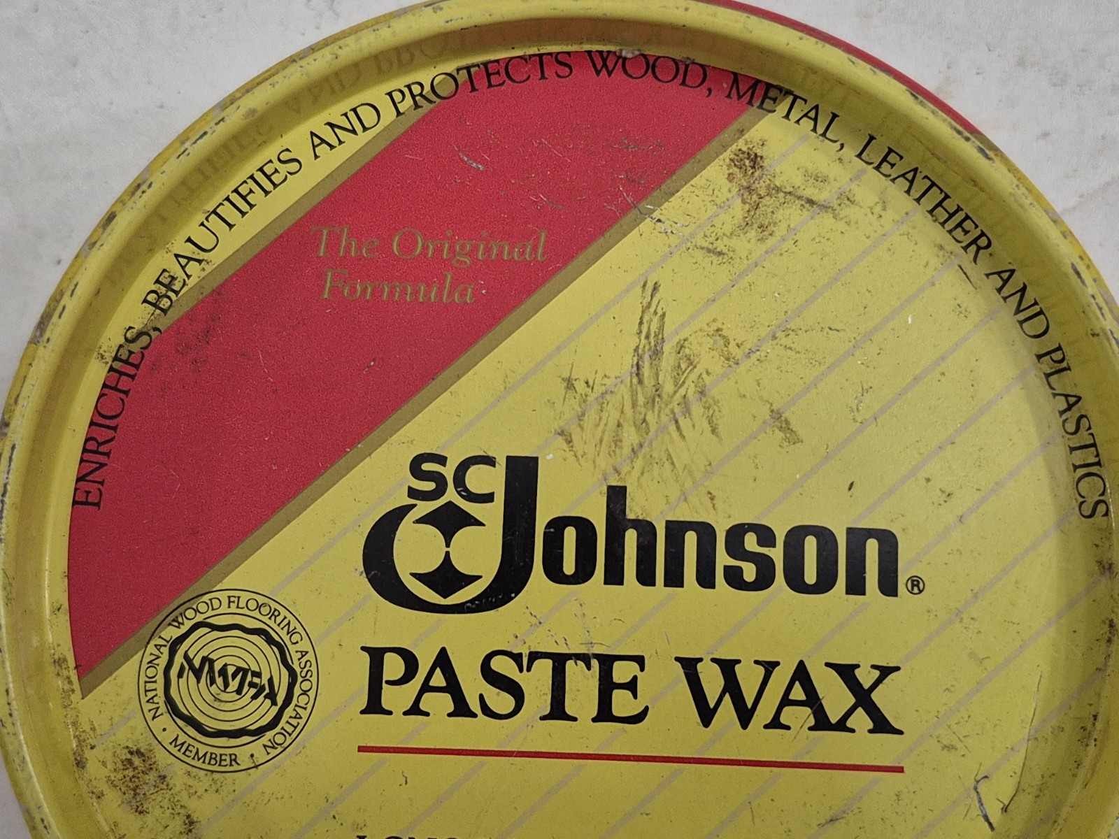 Sangtok Johnson SC Wood Paste Wax Original Formula 16oz OPEN – SEE PICS/READ