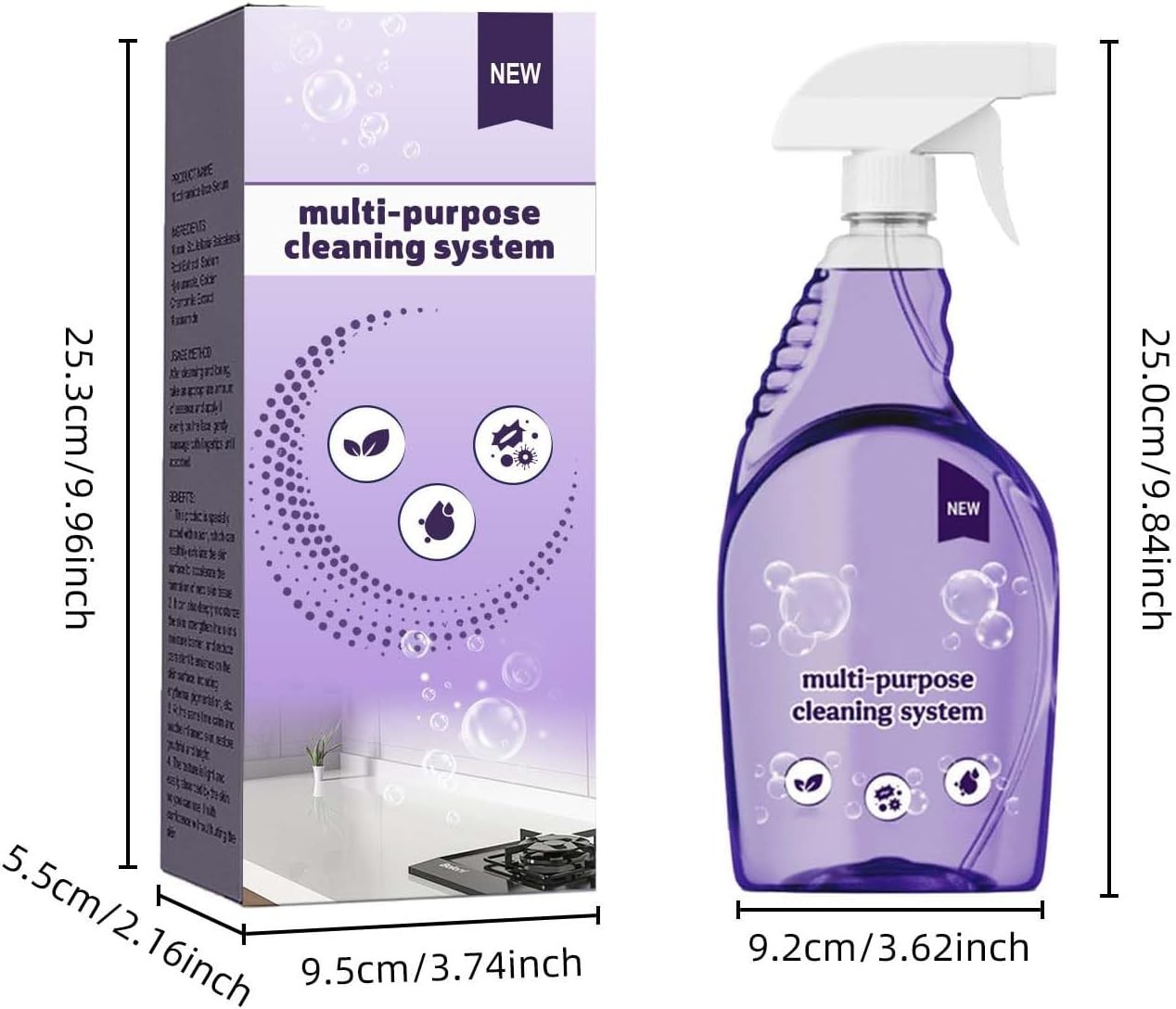 Clean Spray Cleaner for Ovens, Spray Oven Cleaner, Multi-Surface Cleaners with C