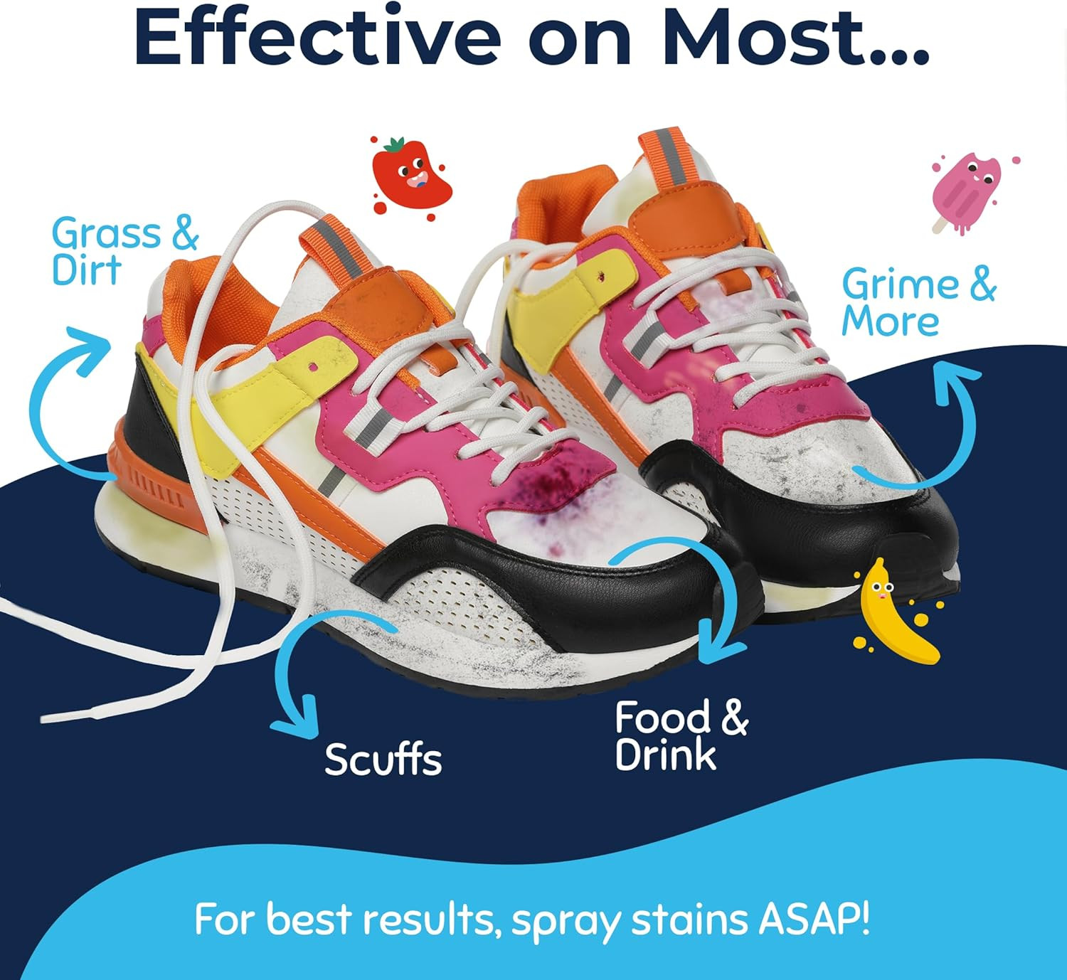 Messy Eater & Messy Steppers Cleaner Duo Stain Remover Shoe Cleaner Kit