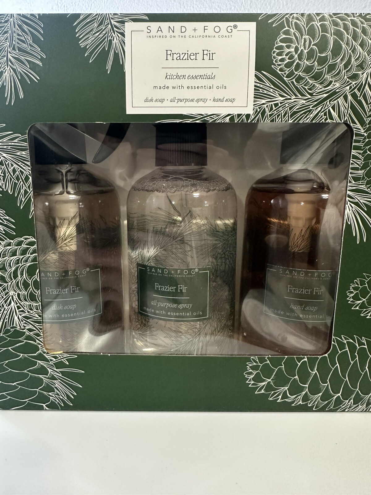 Sand + Fog FRAZIER FIR Kitchen Essentials 3 Piece Gift Set 10 Oz.