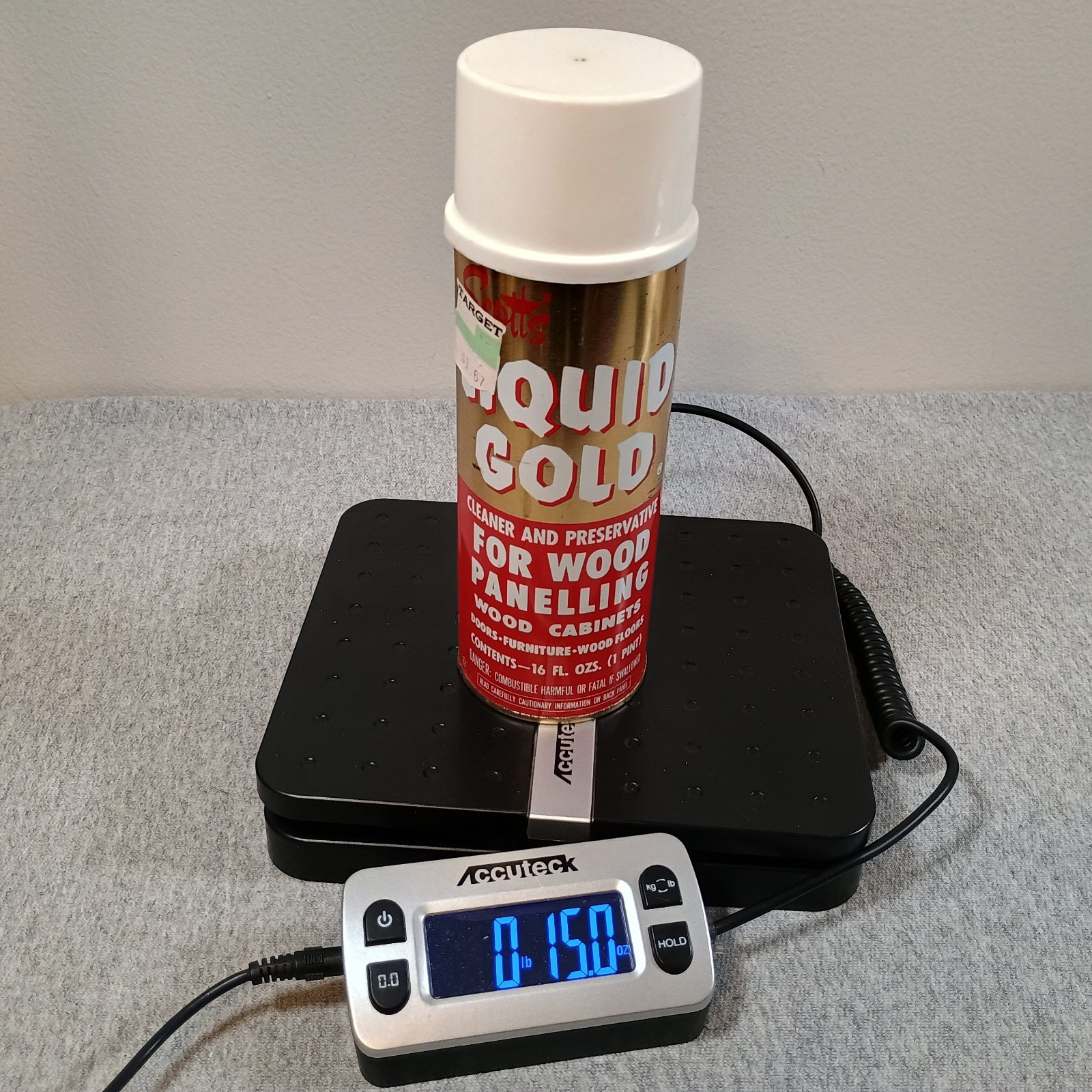 VTG Scott’s Liquid Gold Wood Cleaner 16 oz Metal Can Pourable