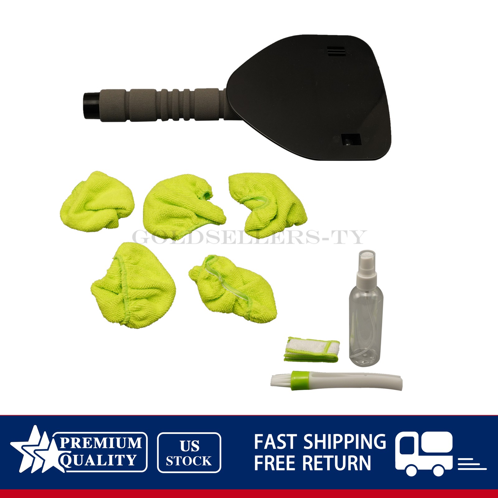 Windshield Cleaning Tool Kit Wiper Cleaner Brush Pad Extendable Car Window Glass