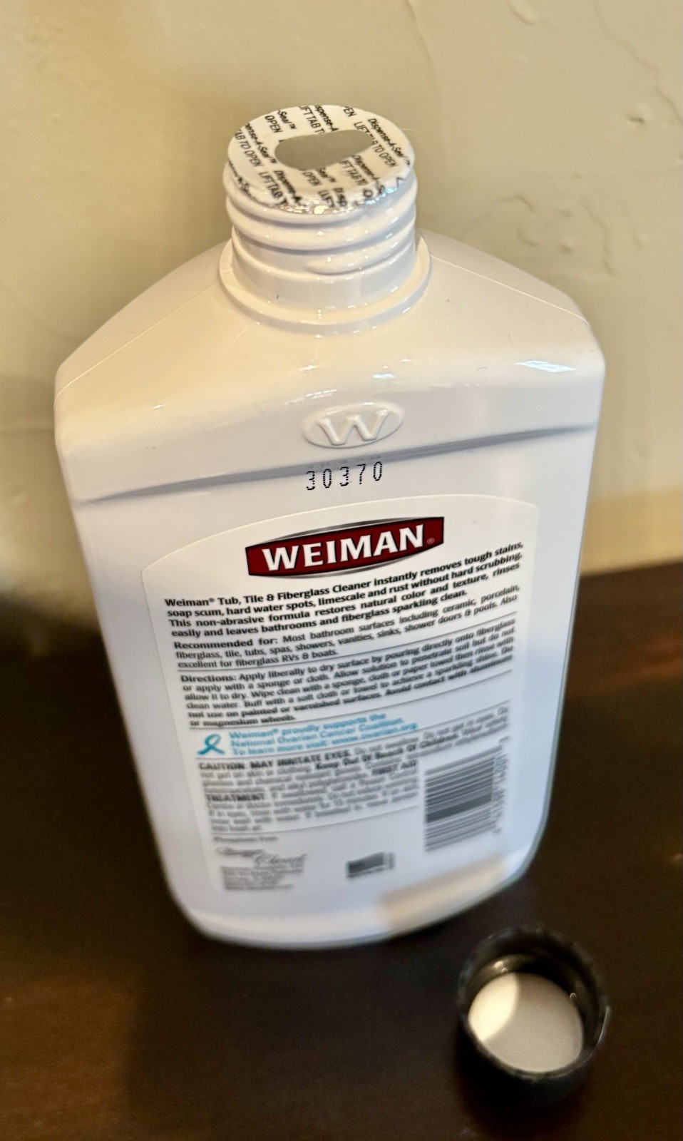 Weiman Tub, Tile & Fiberglass Cleaner 16 oz NEW SEALED