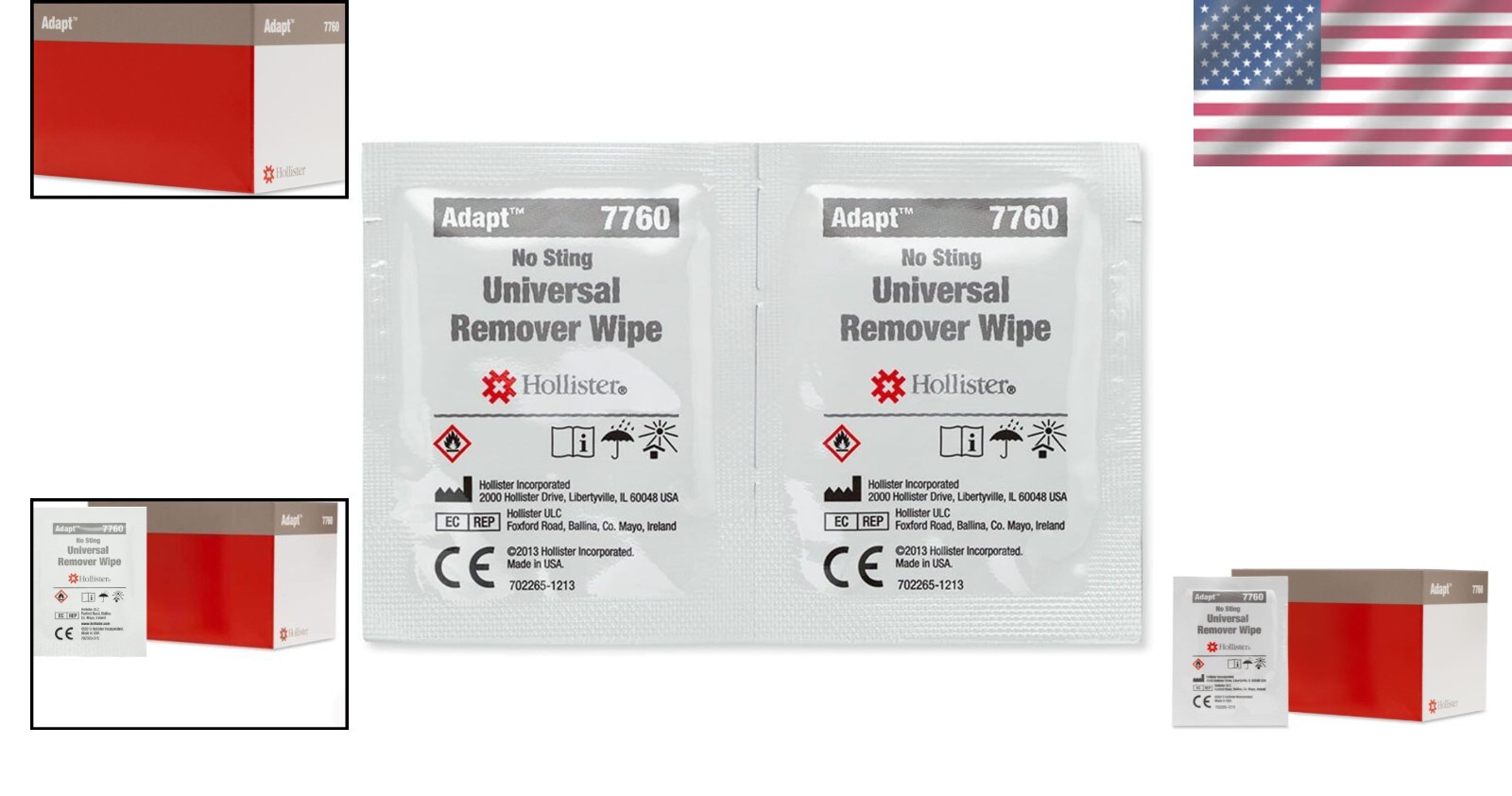 Natural Adapt Adhesive Wipes, 50 Ct – Ideal for Sensitive Skin & Ostomy Use