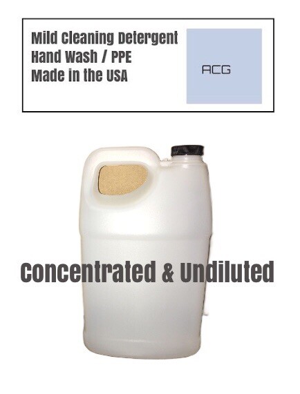 Mild Cleaning Detergent – Concentrated Hand Wash – PPE Rinse & Wash