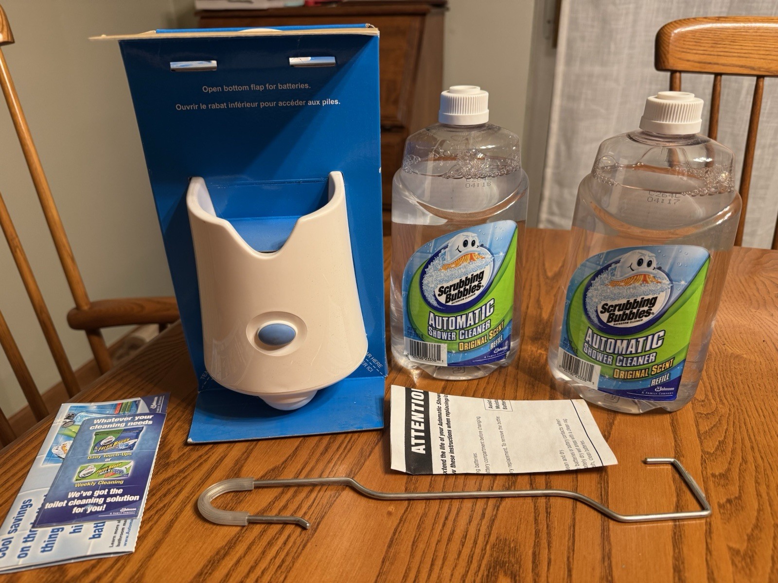 Scrubbing Bubbles Automatic Shower Cleaner Original Scent Starter Kit 2 Refills