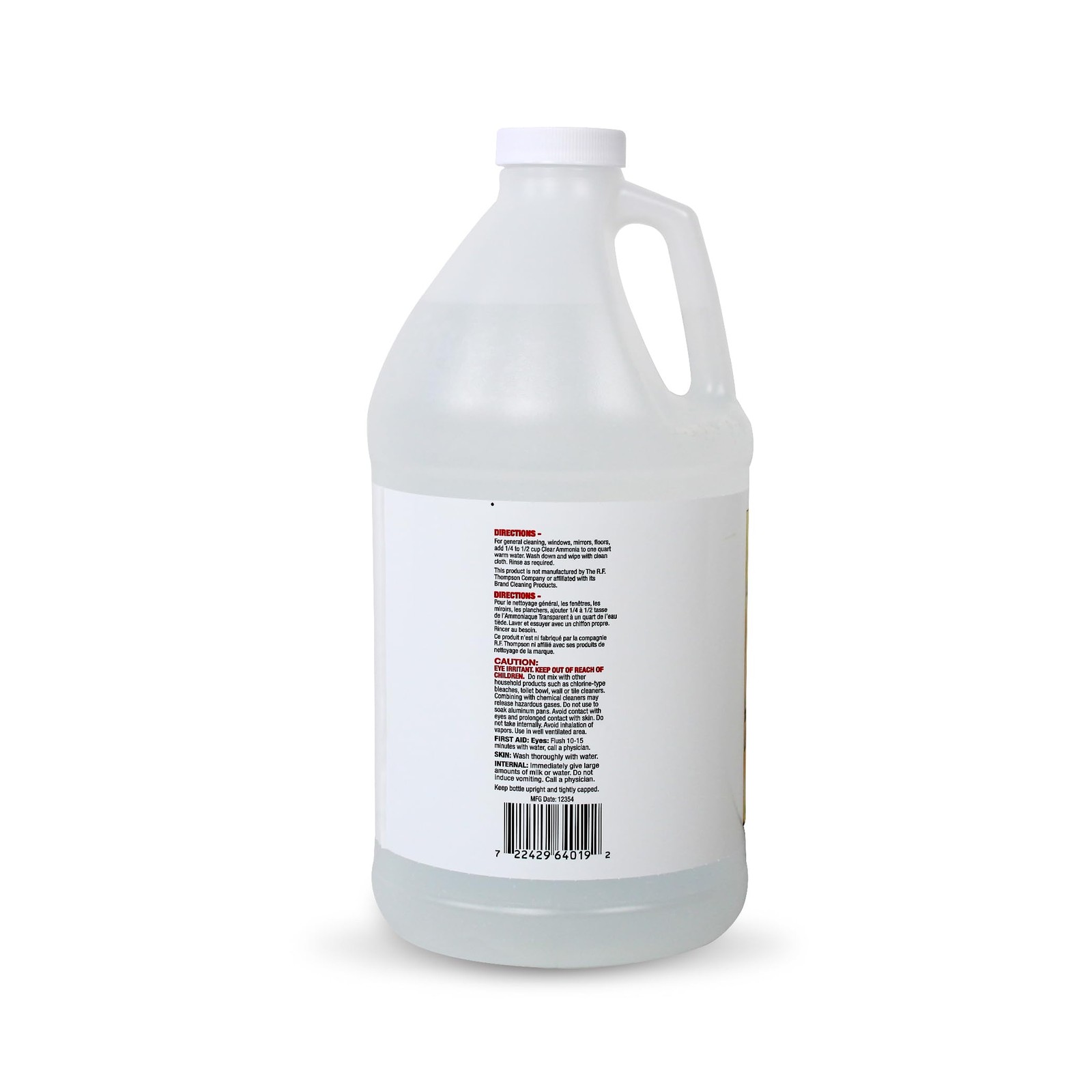 Las Totally Awesome Clear Ammonia, 64 oz, Multipurpose, Multi-Surface Cleanin…