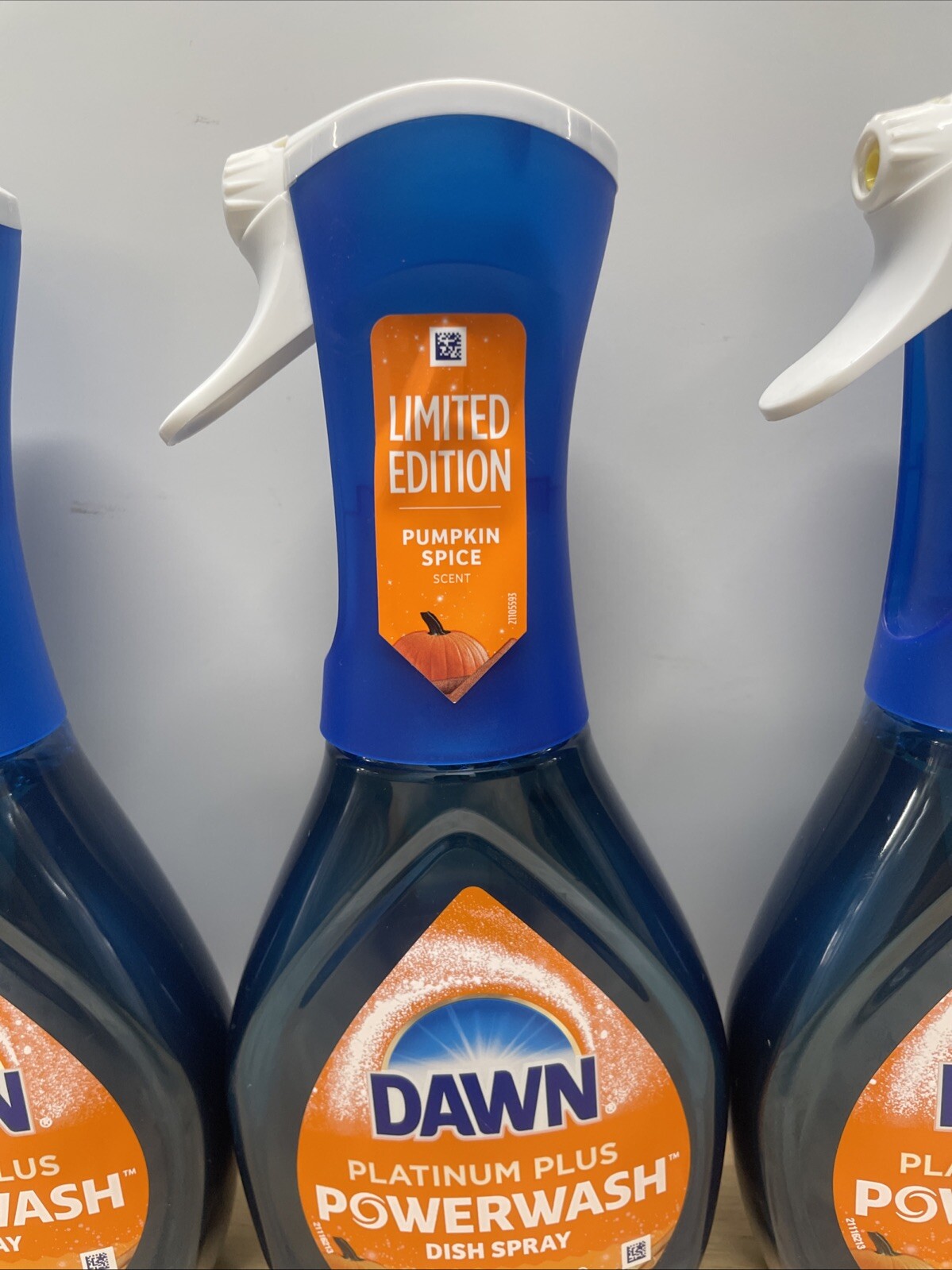 3 DAWN PLATINUM PLUS POWERWASH DISH SPRAY PUMPKIN SPICE SPECIAL EDITION