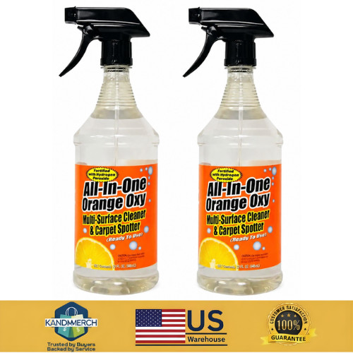 2 Pack Maintex 32 oz All-in-1 Oxy Multi Surface Cleaner Stain Remover Spray