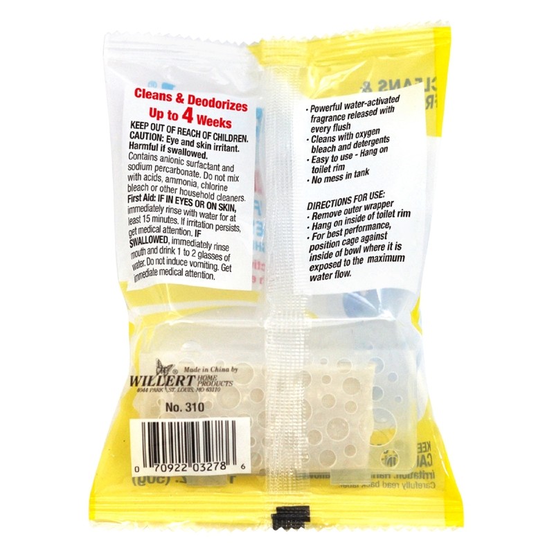 Bowl Fresh 310.24T No Phosphate Toilet Freshener & Cleaner 1.76 oz. (Pack of 24)