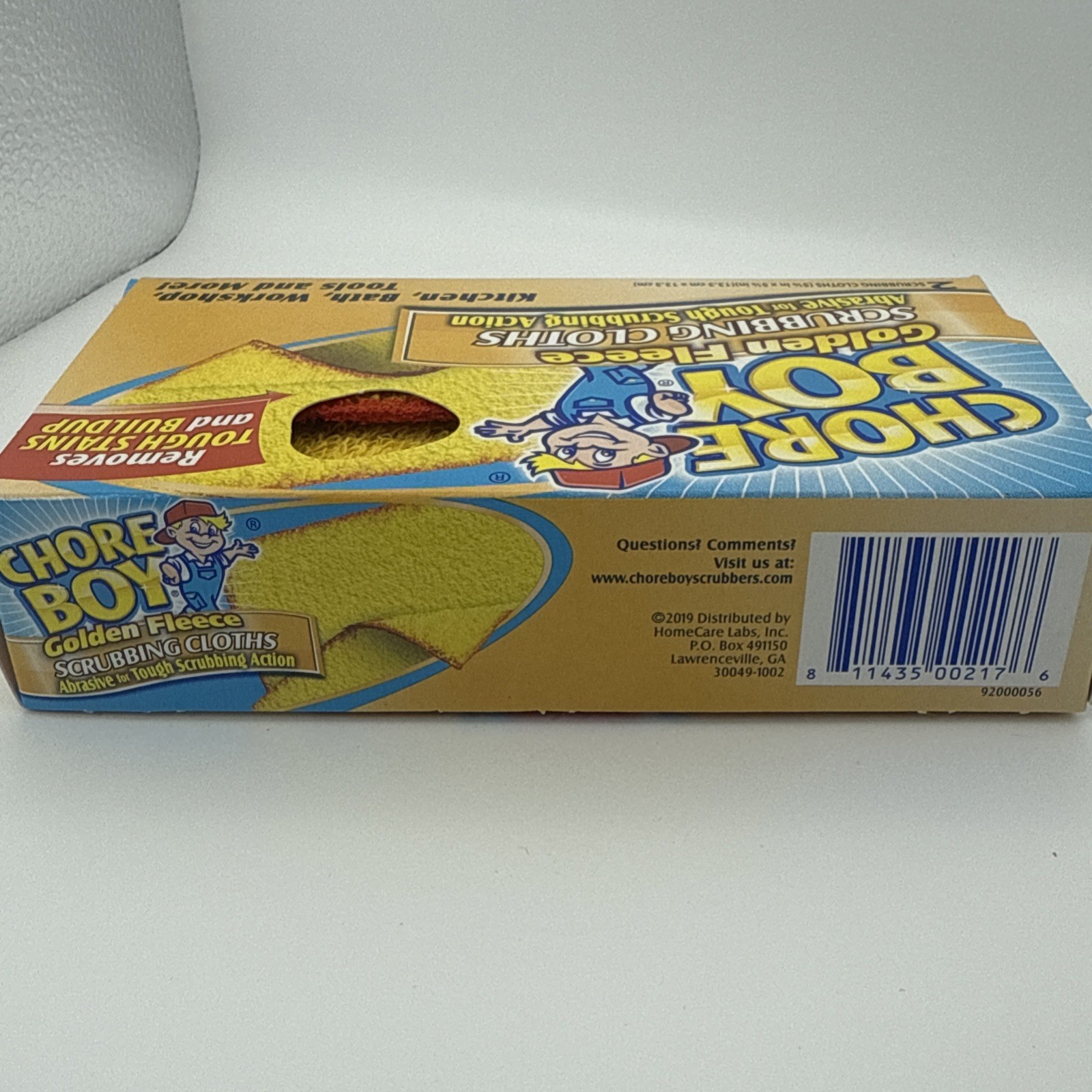 16 PCS / CHORE BOY Golden Fleece Scouring Cloths Pads Scrubbing, 8 Boxes Of 2