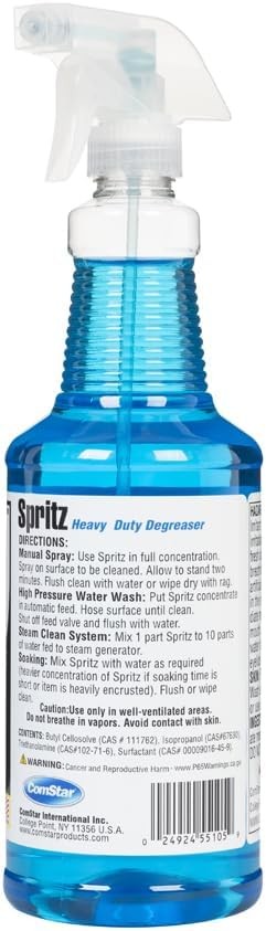 ComStar Spritz 1 Quart, Industrial Strength Degreaser for Tools & Machinery