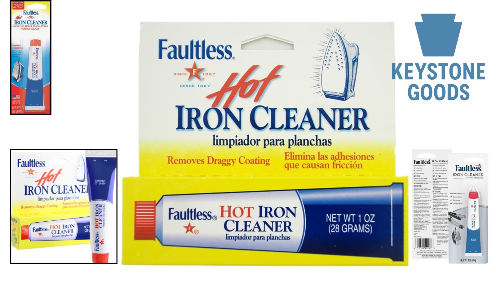 Faultless Hot Iron Cleaner – 1oz | Fade Resistant, Fast-Use, Non-Toxic