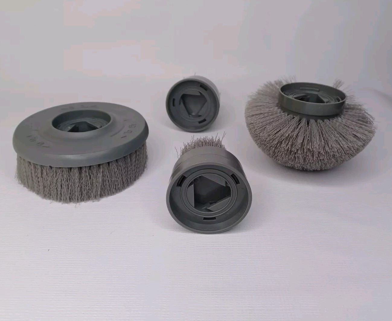 Kleenovate Spin Series Set Of 4 Replacement Brushes Round Flat Corner Small Flat