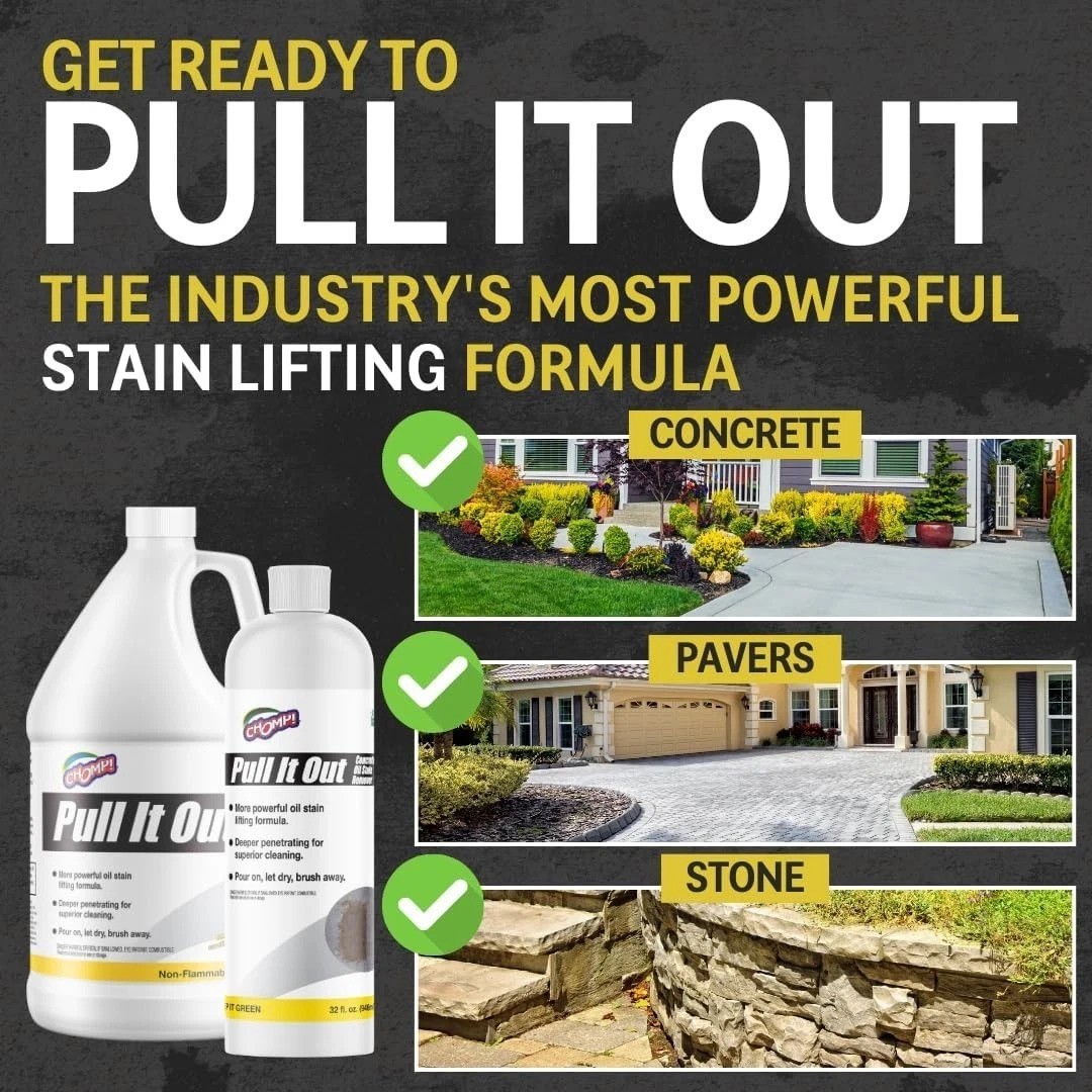 Pull It Out 128 Fl Oz Oil Stain Remover for Concrete – Safe & Effective Cleaning