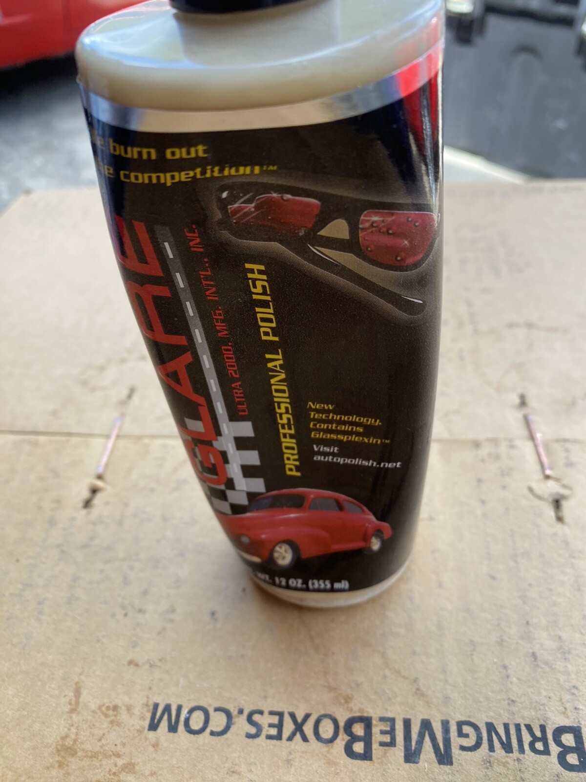 GLARE Ultra 2000 PROFESSIONAL Auto POLISH Wax – 12OZ 1 Dented Bottle But Good