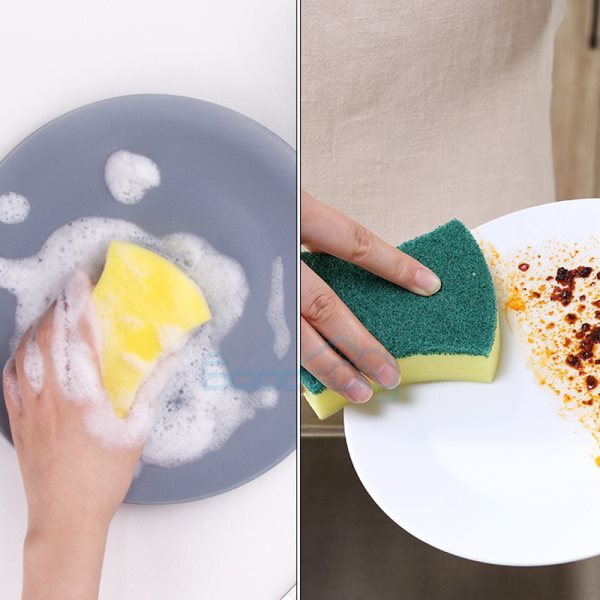 72/48 Esponjas de doble cara Scou Pads Esponjas multiusos para fregar platos