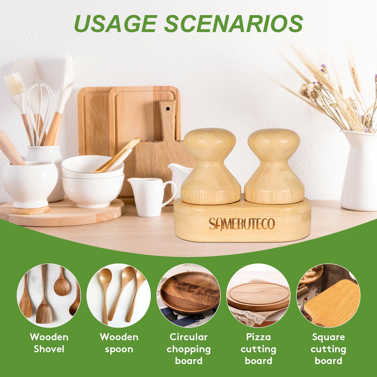 Cutting Board Oil Wax Applicator for Food Grade Mineral Oil Board Natural Bamboo