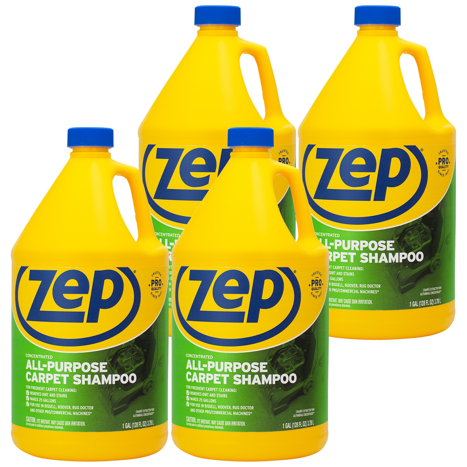 ZEP All-Purpose Carpet Shampoo Concentrate 128 oz ZUCEC128 (Case of 4)