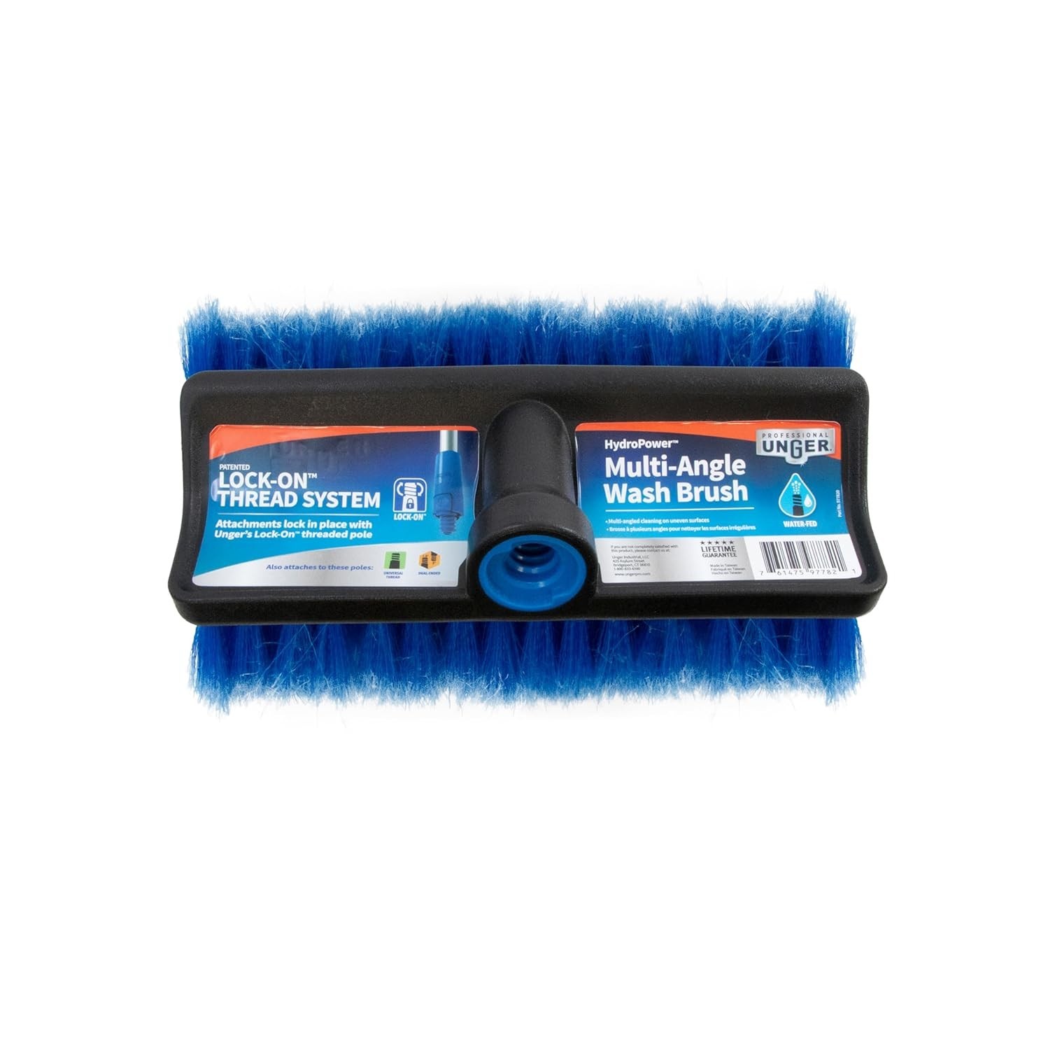 Professional Lock-On HydroPower 10” Bi-Level Soft Wash Brush, Compatible with…