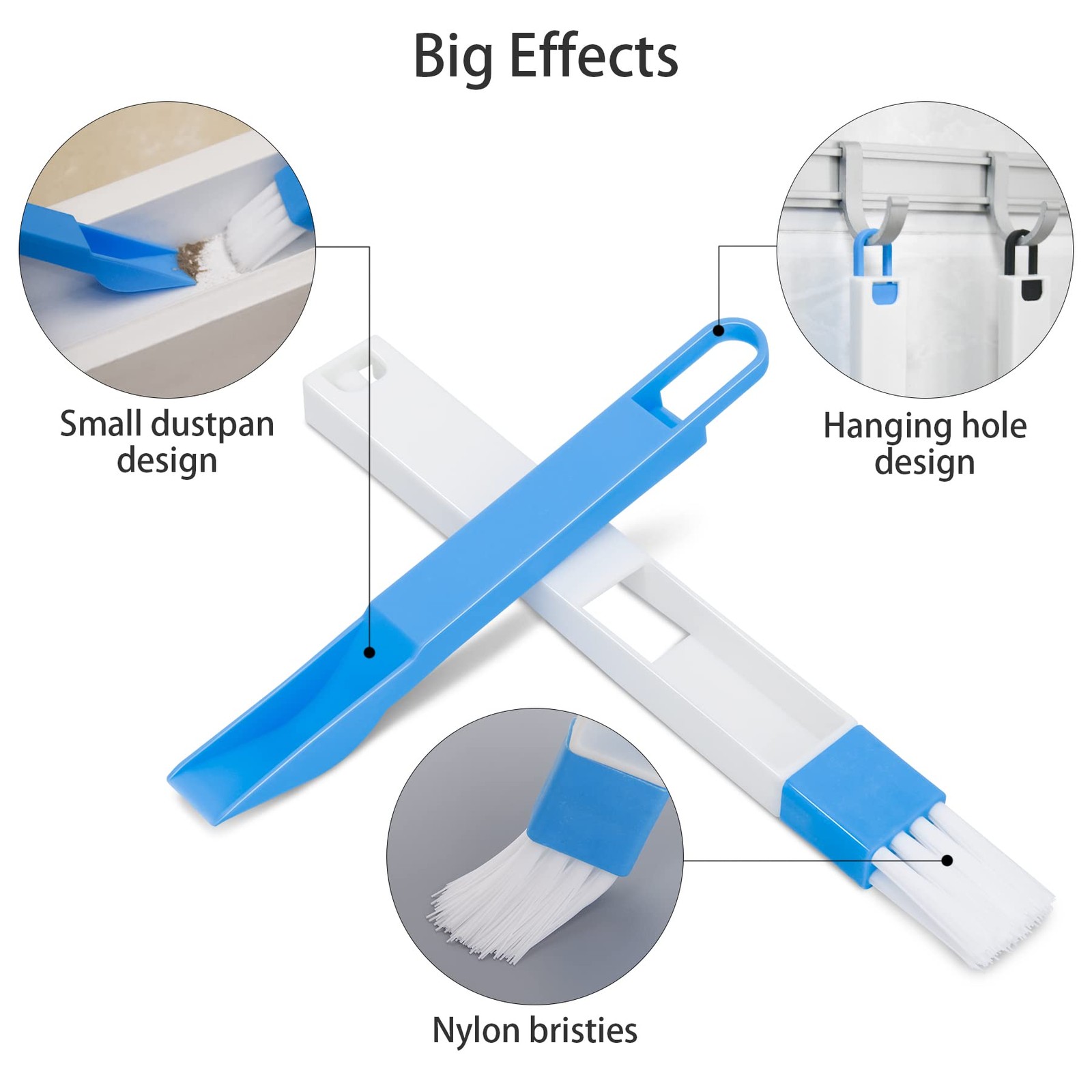 Handheld Groove Gap Cleaning Tools Window Track Cleaning Brush Crevice Cleaning