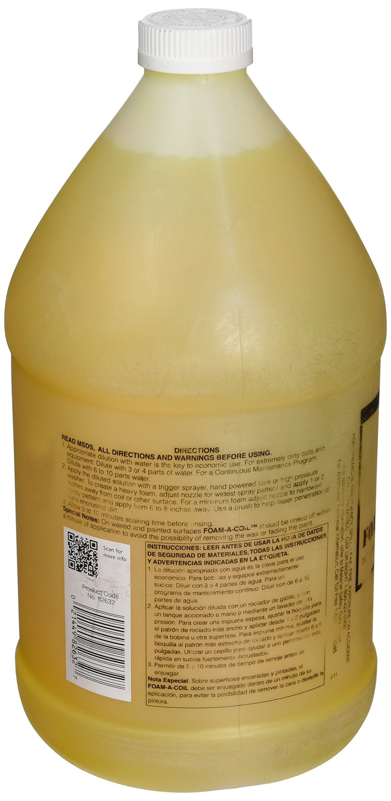 Rectorseal 82632 1-Gallon Foam-A-Coil Coil Cleaner Large, Yellow
