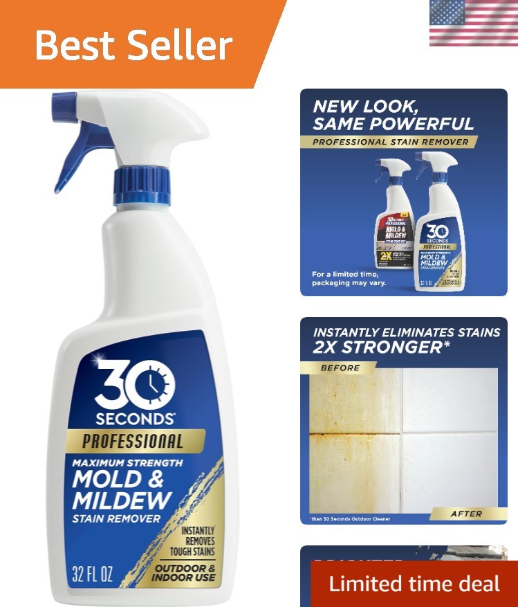 32 Fl Oz Pro Mold and Mildew Spray – Fresh Scent, 2X Stronger Cleaning Action