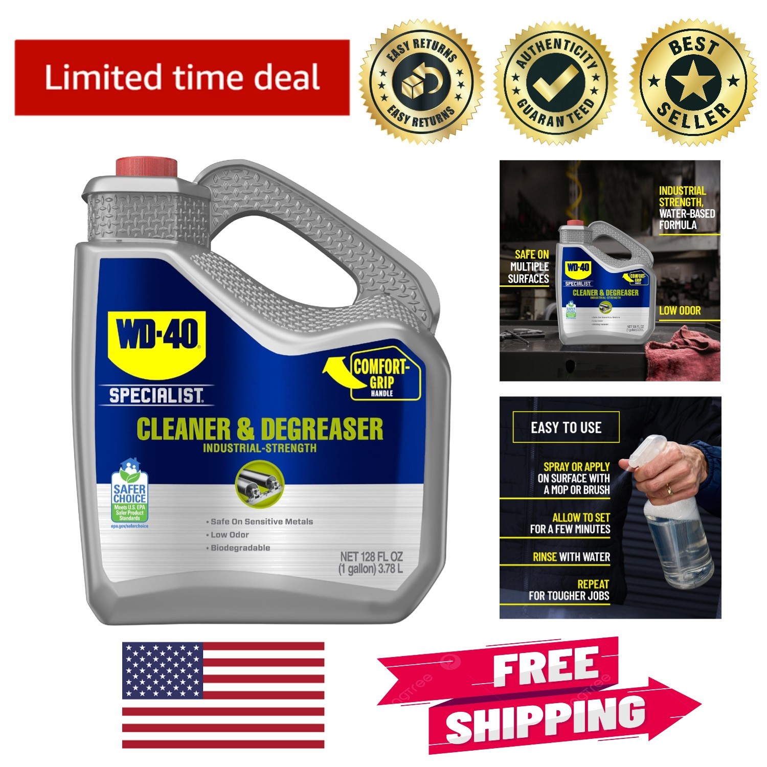 EPA-Certified Multi-Surface Degreaser – Powerful Cleaner for Home and Pro Use