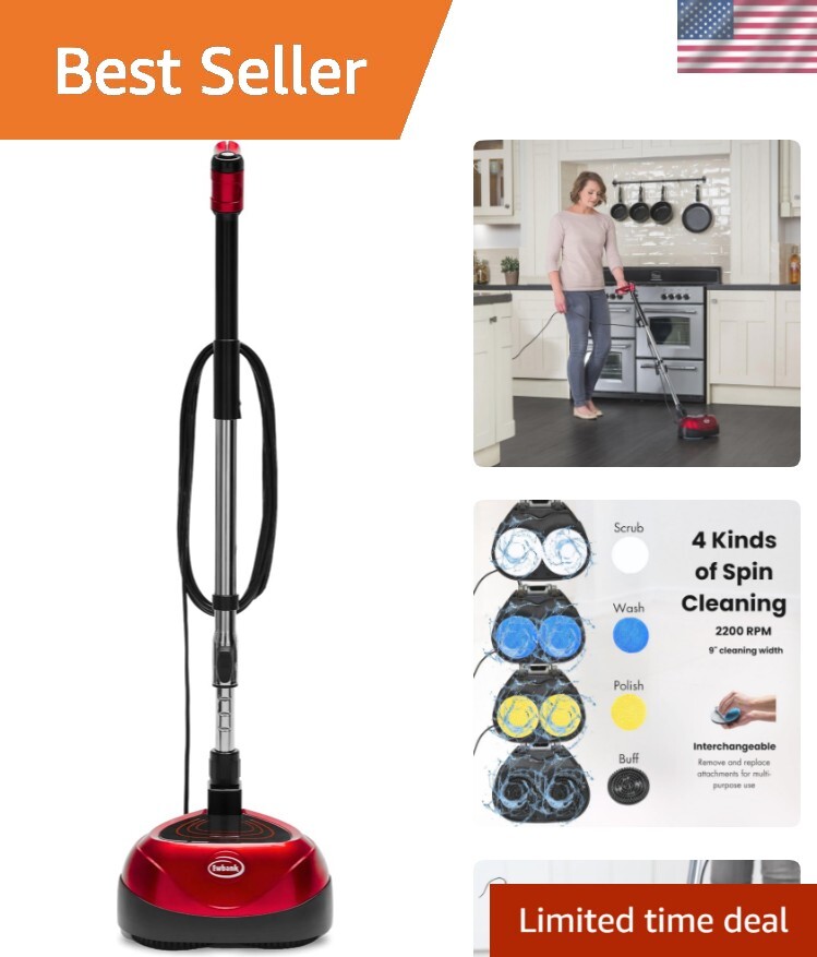Ewbank EP170 All-in-One Floor Cleaner, Scrubber & Polisher – 2200 RPM Power