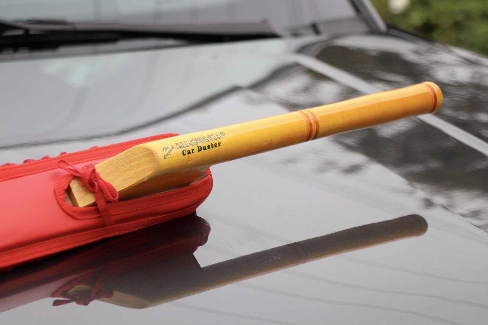 Cotton Car Duster Wood Handle Paraffin Wax Dusting Mop For Auto Detailing Truck
