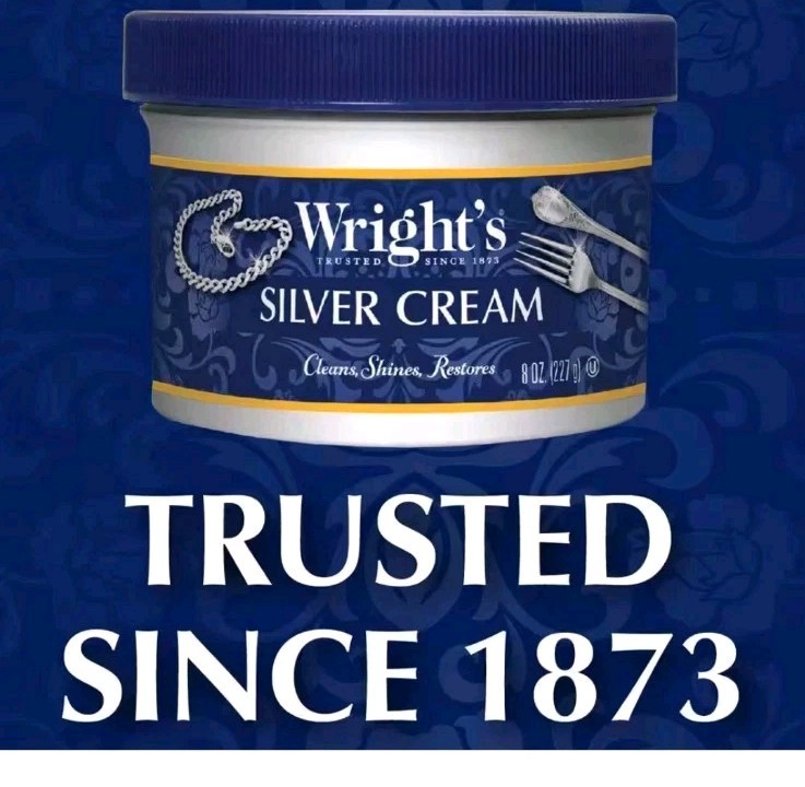 2 PACK Wright’s Silver Cleaner and Polish Cream 8 Ounce