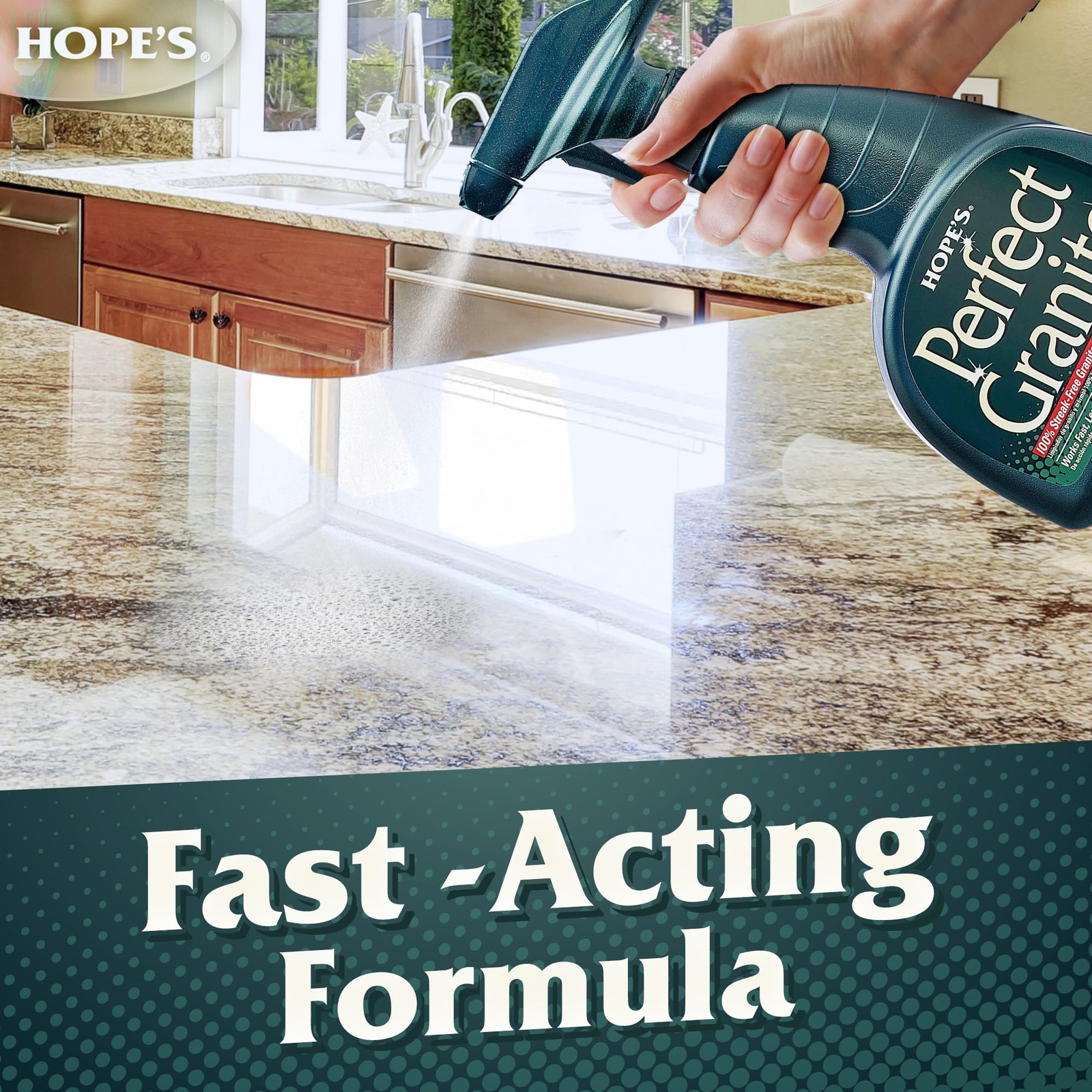 HOPE’S Perfect Granite & Marble Countertop Cleaner Refill, Stain Remover and …