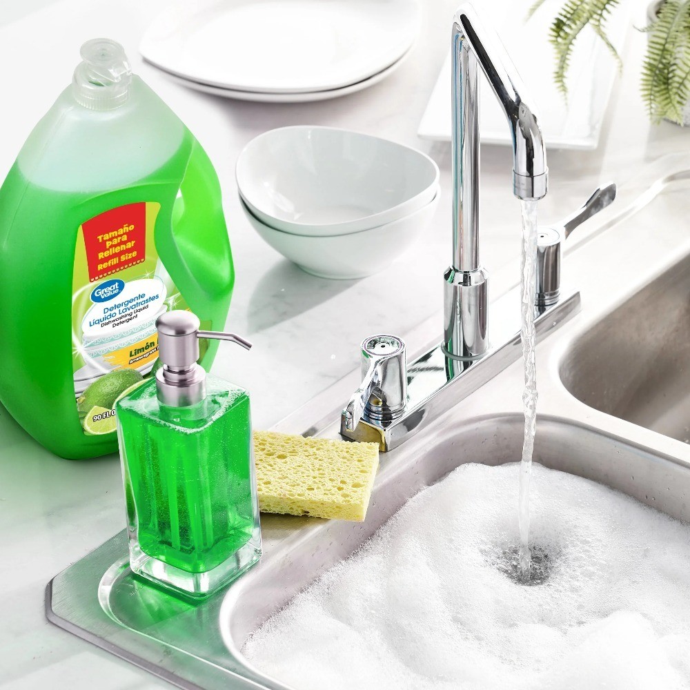 Lemon Lime Dishwashing Liquid Detergent 90 fl oz All-Purpose Cleaner Degreaser