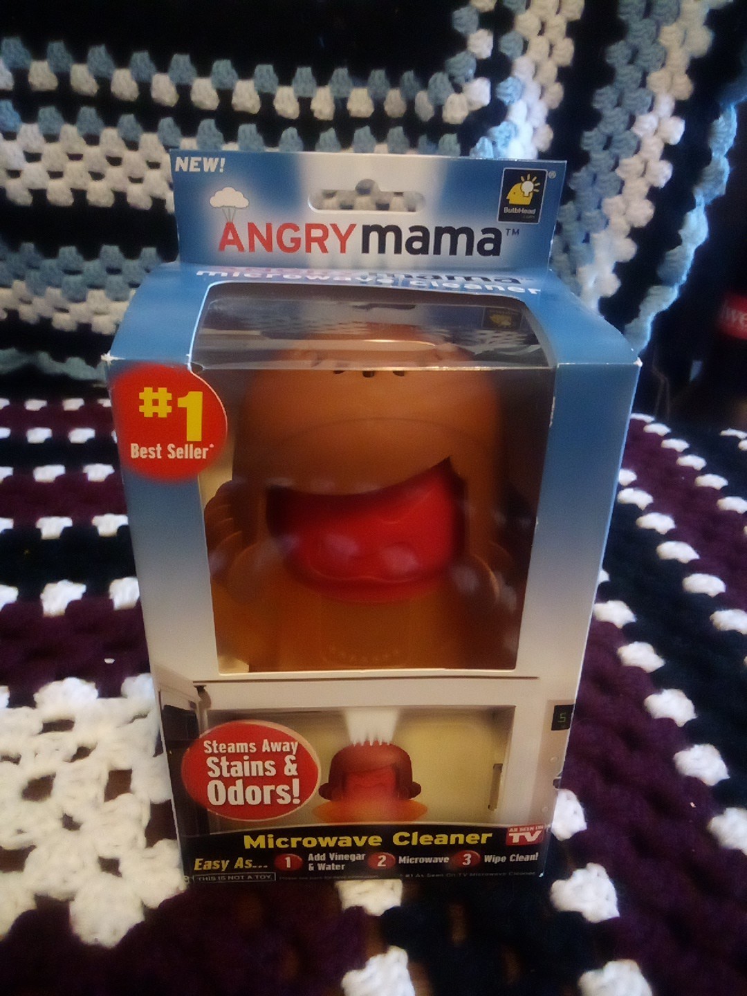 Angry Mama Microwave Fast Steam Useful Newest Cleaner Cleaning Gadget 2015 New