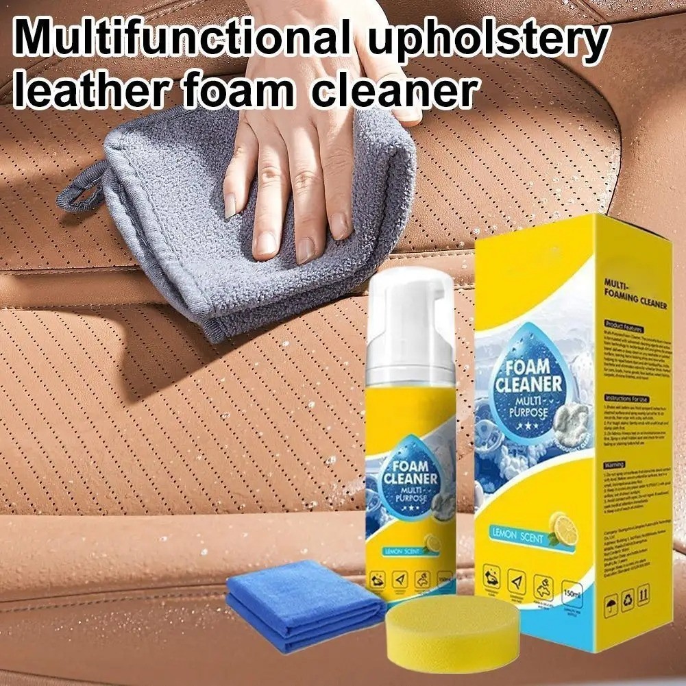 4-in-1 Multi-Enzyme Foam Cleaner, All-Purpose Spray 5oz with Sponge & Towel