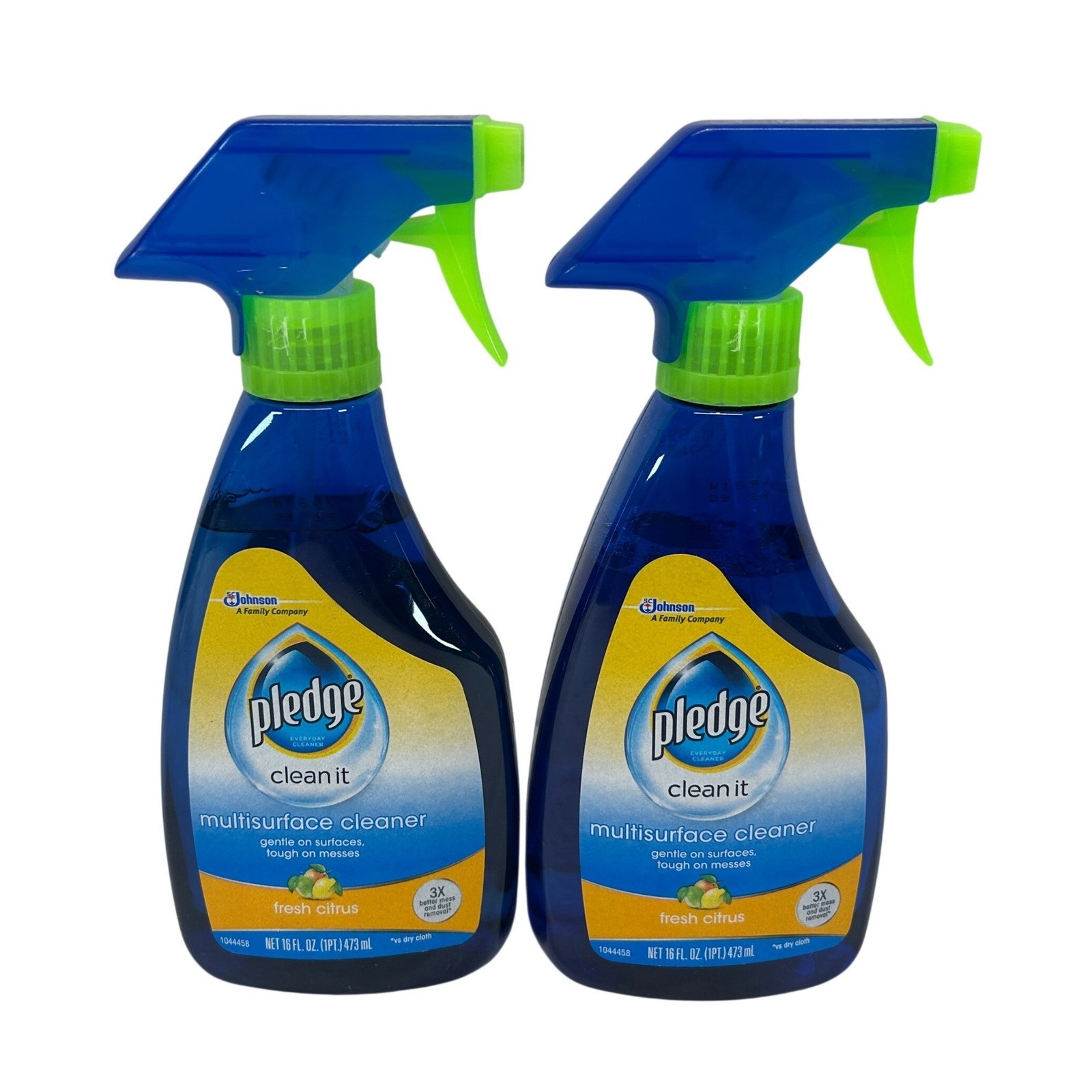 Pledge Clean It Multi-Surface Cleaner Spray Fresh Citrus 16oz Lot of 2 Bottles