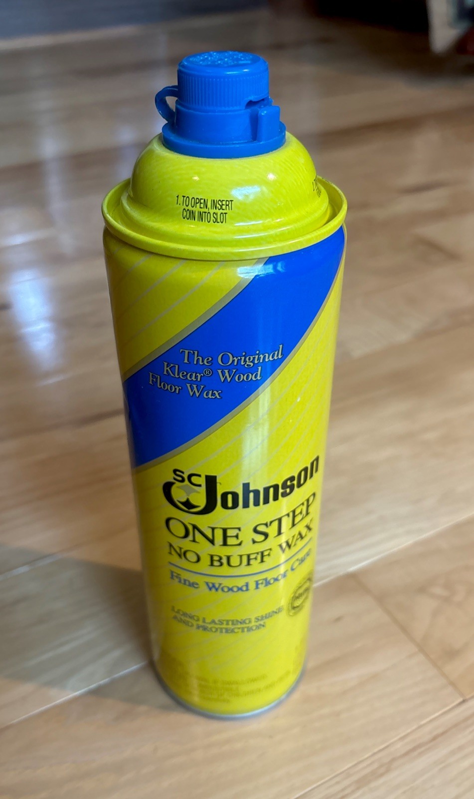 SC Johnson One Step No Buff Wax Fine Wood Floor Care 22Oz Discontinued. Full