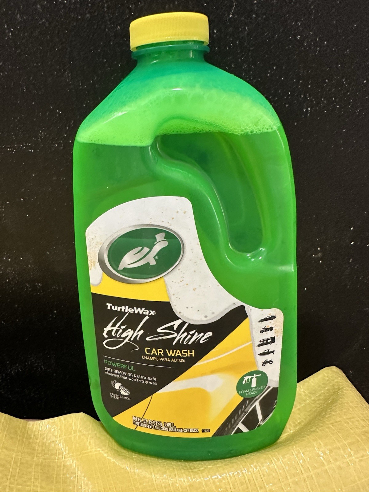Turtle Shine 60 oz Foam Sprayer Ready for Car Detailing (fresh Lemon Scent)