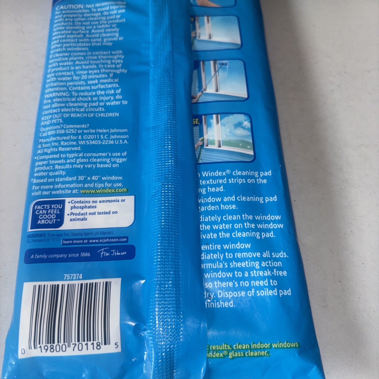 Windex Outdoor Refill Cleaning Pad Windows 1 Pk 2 Pads Discontinued NOS New