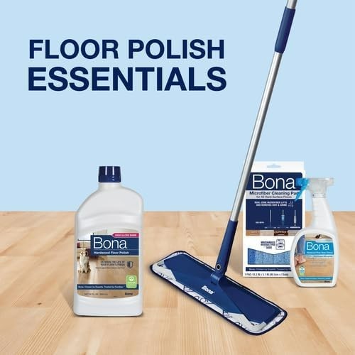 Bona Hardwood Floor Polish – 32 fl oz – High Gloss Shine – Polish for Wood Floor