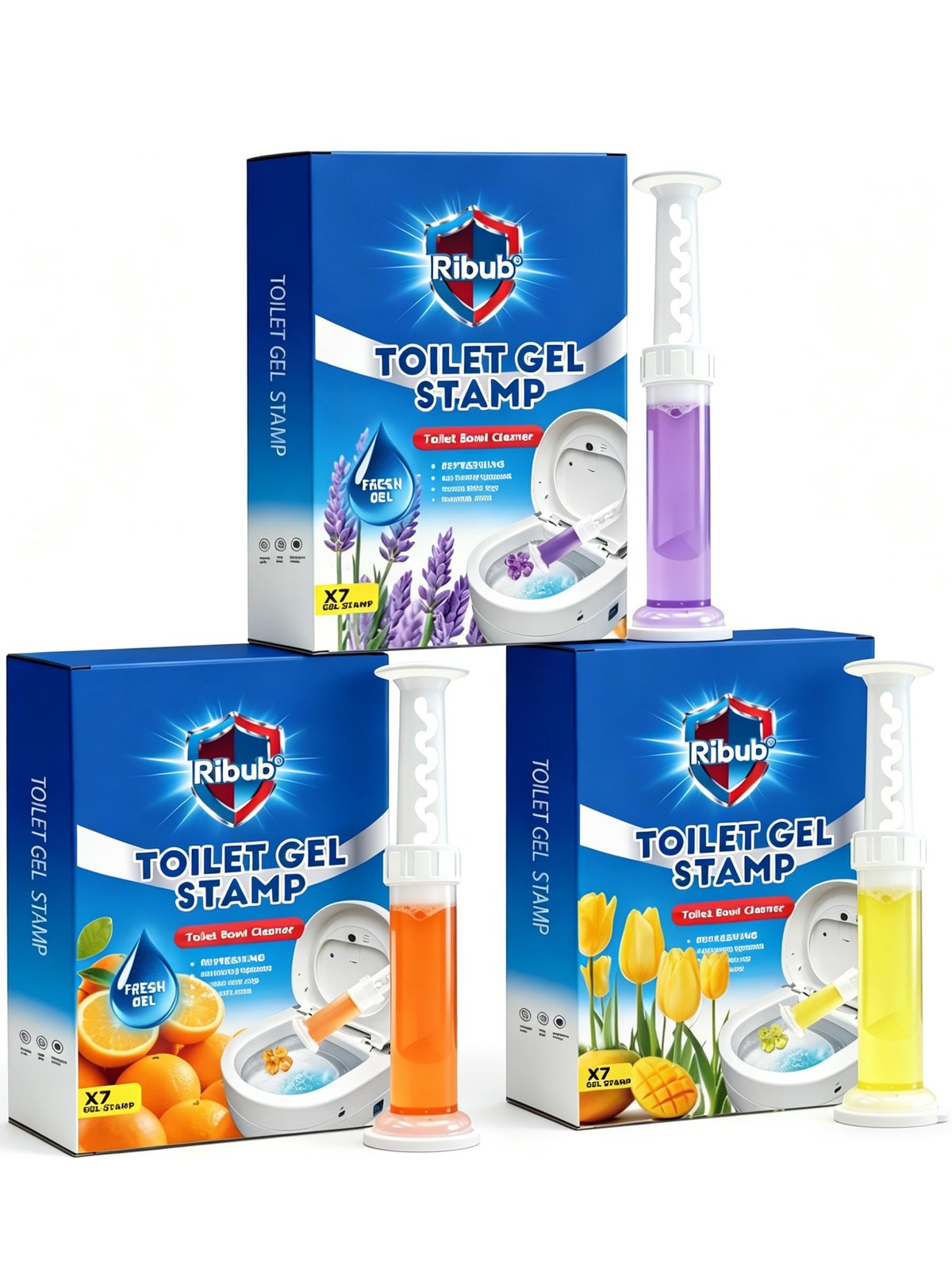 Toilet Cleaner Gel Stamp, Automatic Toilet Bowl Cleaner & Freshener, Helps Pr…