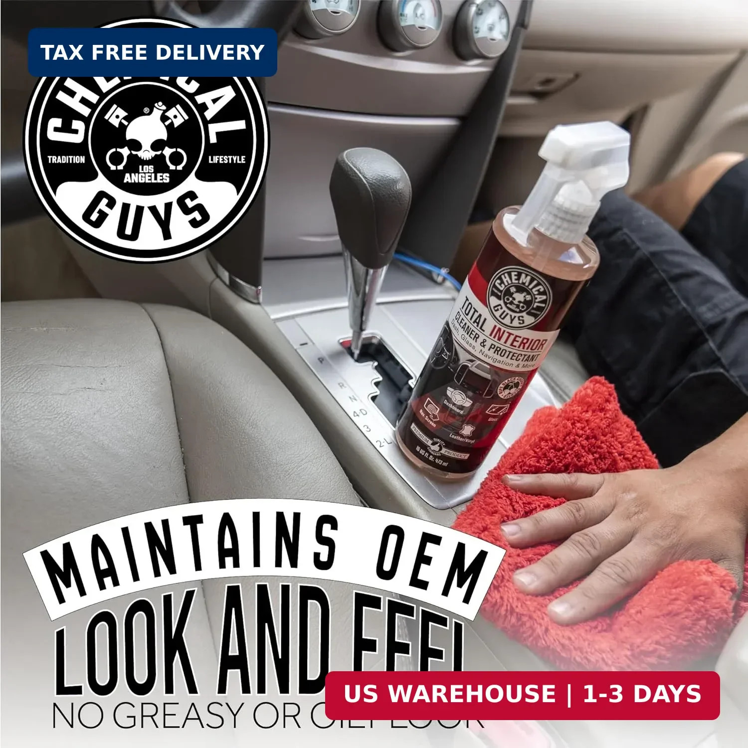 Chemical Guys, Total Interior Cleaner & Protectant, Black Cherry, 16 oz | Cleans
