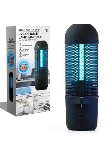 Sharper Image Home and Car Sanitizer Portable Lamp Sanitizer Black New in box