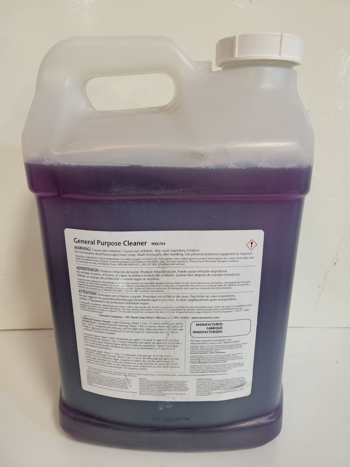 Tenant True CLEANING SOLUTION Gener. Purp. Cleaner 2.5 Gallons Container#9006764
